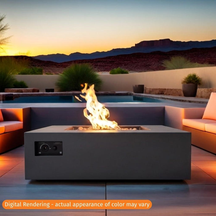 Warming Trends AON 48" Square Fire Table Charcoal