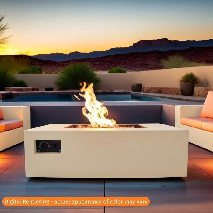 Warming Trends AON 48" Square Fire Table Cream