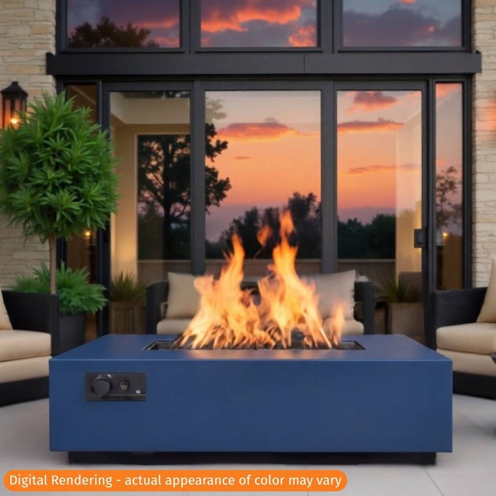 Warming Trends AON 60" Rectangular Fire Table Blue