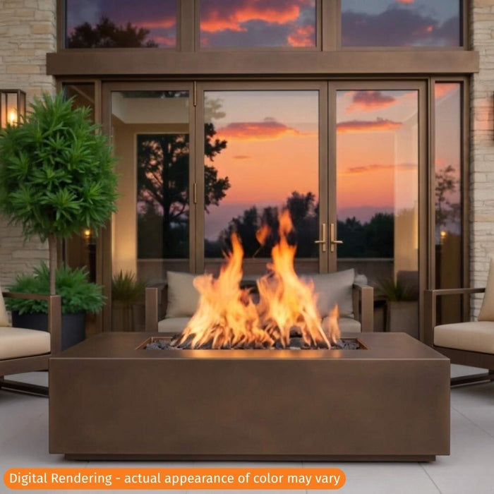 Warming Trends AON 60" Rectangular Fire Table Bronze