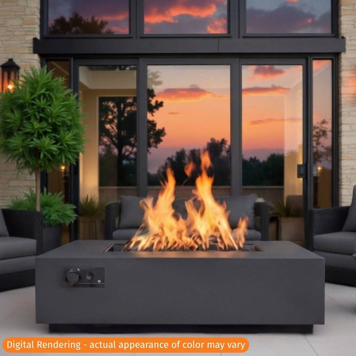 Warming Trends AON 72" Rectangular Fire Table Charcoal