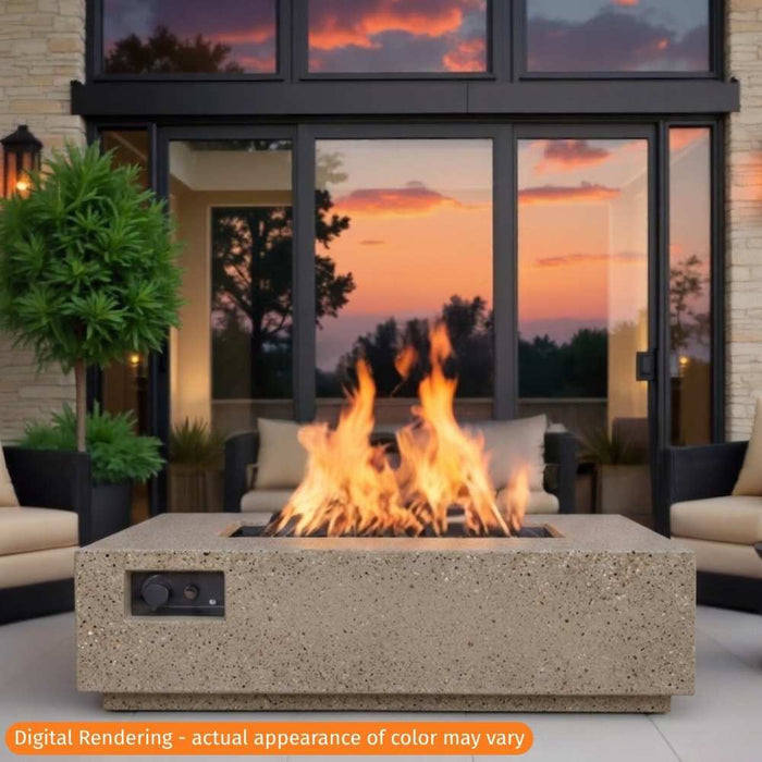 Warming Trends AON 72" Rectangular Fire Table Sand Pebble