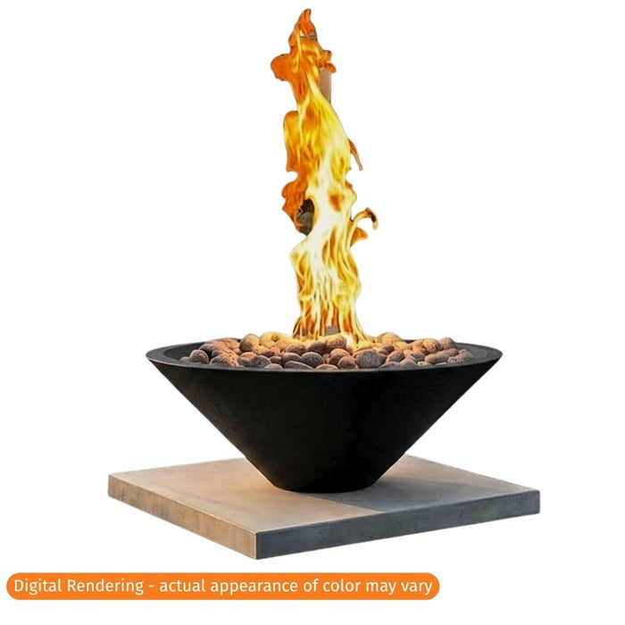 Warming Trends AON Halo 31" Round Concrete Black Fire Bowl Product