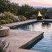 Warming Trends AON Pinnacle 24" Square Metal Fire Cream Product Zoom Out Poolside Lifestyle