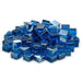 Warming Trends luster fire glass cubes in color pacific blue