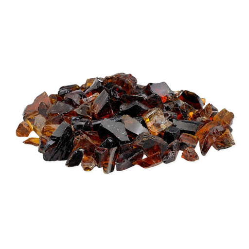 Warming Trends recycled fire glass in color auburn