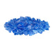 Warming Trends recycled fire glass in color light blue