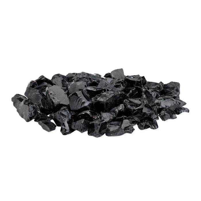 Warming Trends recycled fire glass in color onyx
