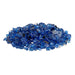 Warming Trends reflective fire glass in color cobalt