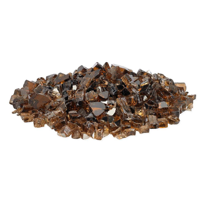 Warming Trends reflective fire glass in color copper
