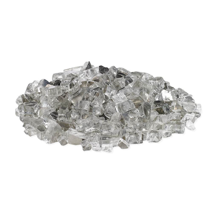 Warming Trends reflective fire glass in color starfire