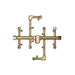 Warming Trends U100 100K BTU Round CROSSFIRE Brass Burner Kit