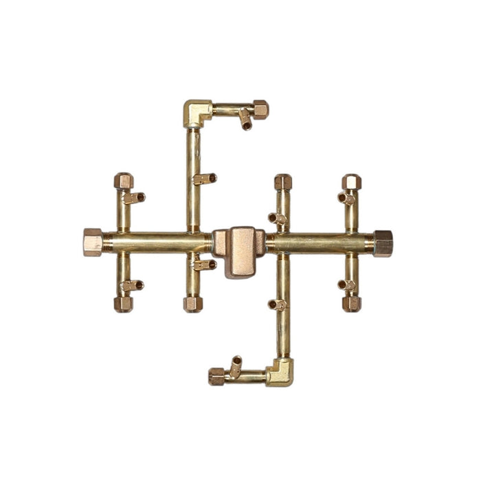 Warming Trends U100 100K BTU Square CROSSFIRE Brass Burner Kit