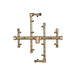 Warming Trends U140 140K BTU Square CROSSFIRE Brass Burner Kit