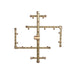 Warming Trends U180 180K BTU Square CROSSFIRE Brass Burner Kit