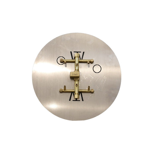 Warming Trends U60 60K BTU round CROSSFIRE brass burner kit with circular plate