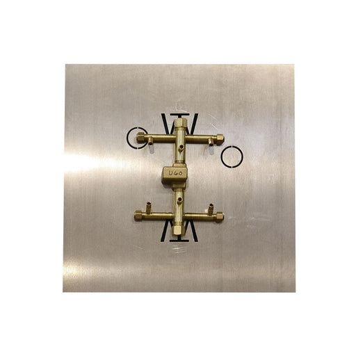 Warming Trends U60 60K BTU Square CROSSFIRE Brass Burner Kit