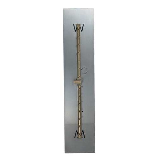 Warming Trends UL150 150K BTU Linear CROSSFIRE Brass Burner Kit with Plate Fitted