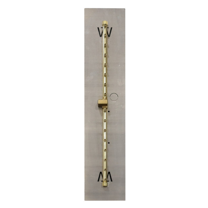 Warming Trends UL170 170K BTU Linear CROSSFIRE Brass Burner Kit with Plate Fitted
