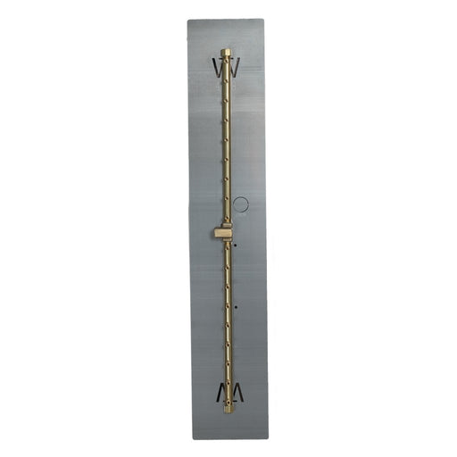 Warming Trends UL190 190K BTU Linear CROSSFIRE Brass Burner Kit with Plate Fitted