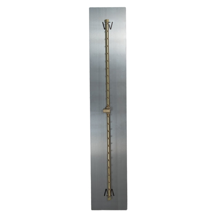 Warming Trends UL250 250K BTU Linear CROSSFIRE Brass Burner Kit with Plate Fitted