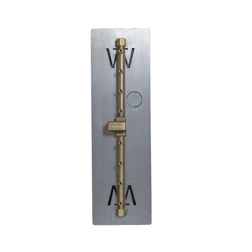 Warming Trends UL90 90K BTU Linear CROSSFIRE Brass Burner Kit with Plate Fitted