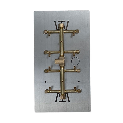 Warming Trends UT110 110K BTU Tree-Style CROSSFIRE Brass Burner Kit with Plate Fitted