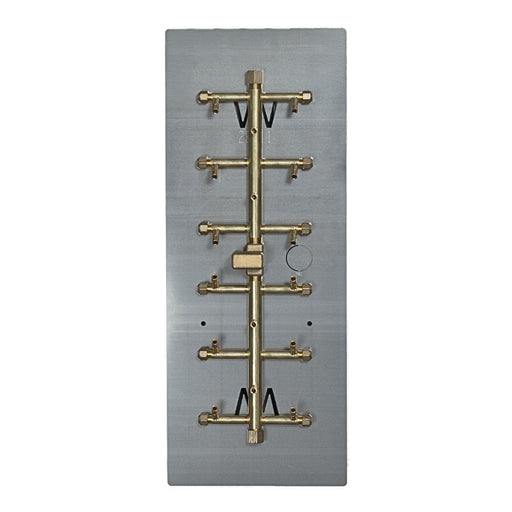 Warming Trends UT170 170K BTU Tree-Style CROSSFIRE Brass Burner Kit with Plate Fitted