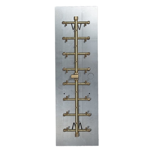 Warming Trends UT230 230K BTU Tree-Style CROSSFIRE Brass Burner Kit with Plate Fitted