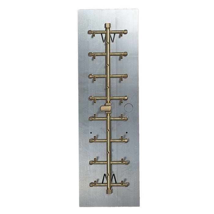 Warming Trends UT230 230K BTU Tree-Style CROSSFIRE Brass Burner Kit with Plate Fitted
