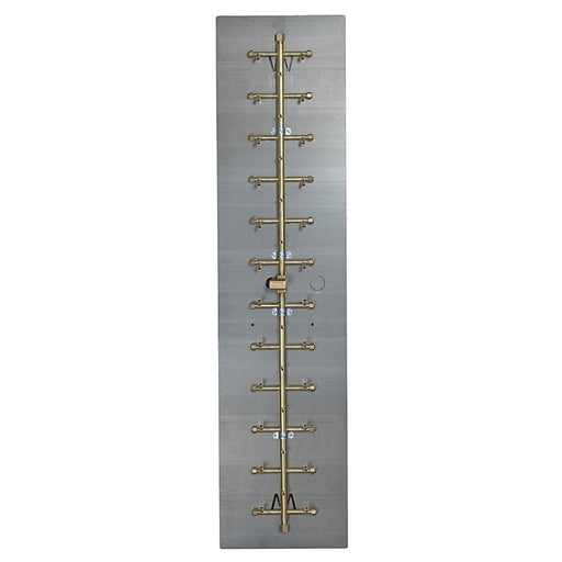 Warming Trends UT350 350K BTU Tree-Style CROSSFIRE Brass Burner Kit with Plate Fitted