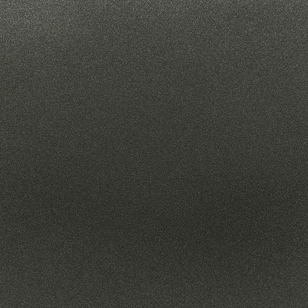 Charcoal powder-coat finish sample